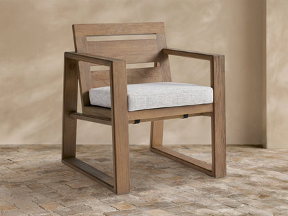 Canyon Outdoor Teak Dining Arm Chair