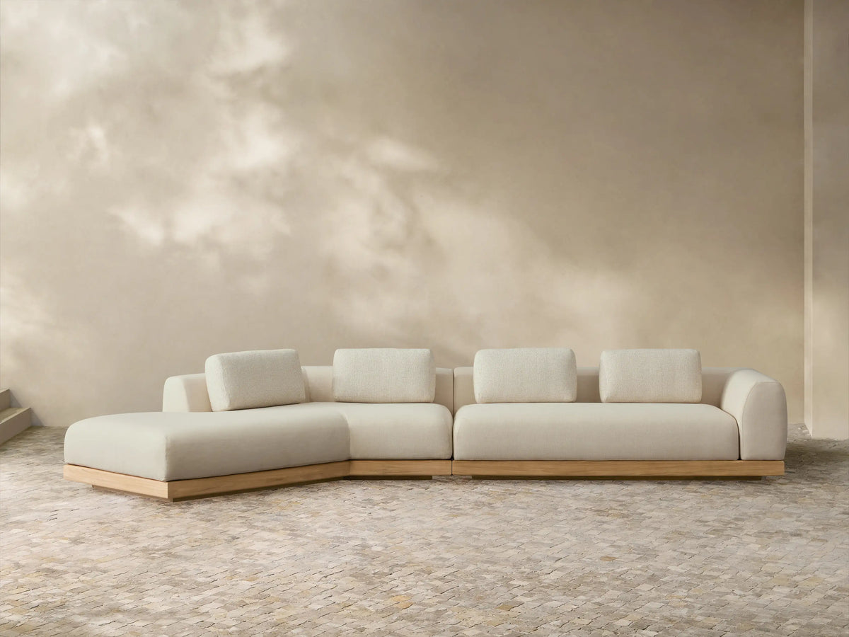 Carmel Outdoor Two-Piece Bumper Sectional
