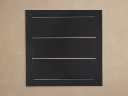 Montego Outdoor Aluminum End Table with dark gray slatted top and X-shaped base, against a natural wood shingle wall.