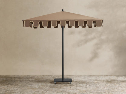 Nata Outdoor Square Scalloped Umbrella