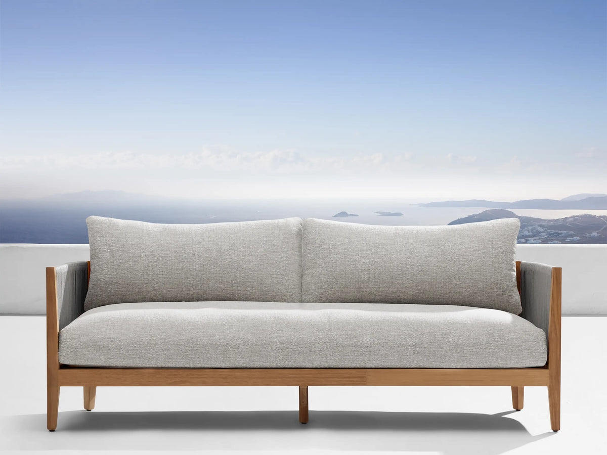 Newport Outdoor Sofa in Shardai Zinc