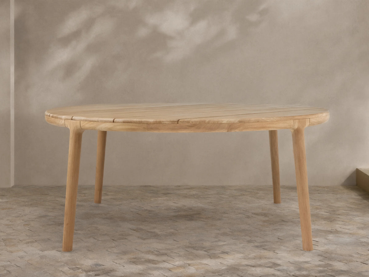 Puglia Outdoor Teak Round Dining Table