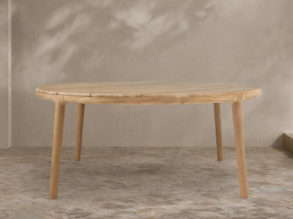 Puglia Outdoor Teak Round Dining Table
