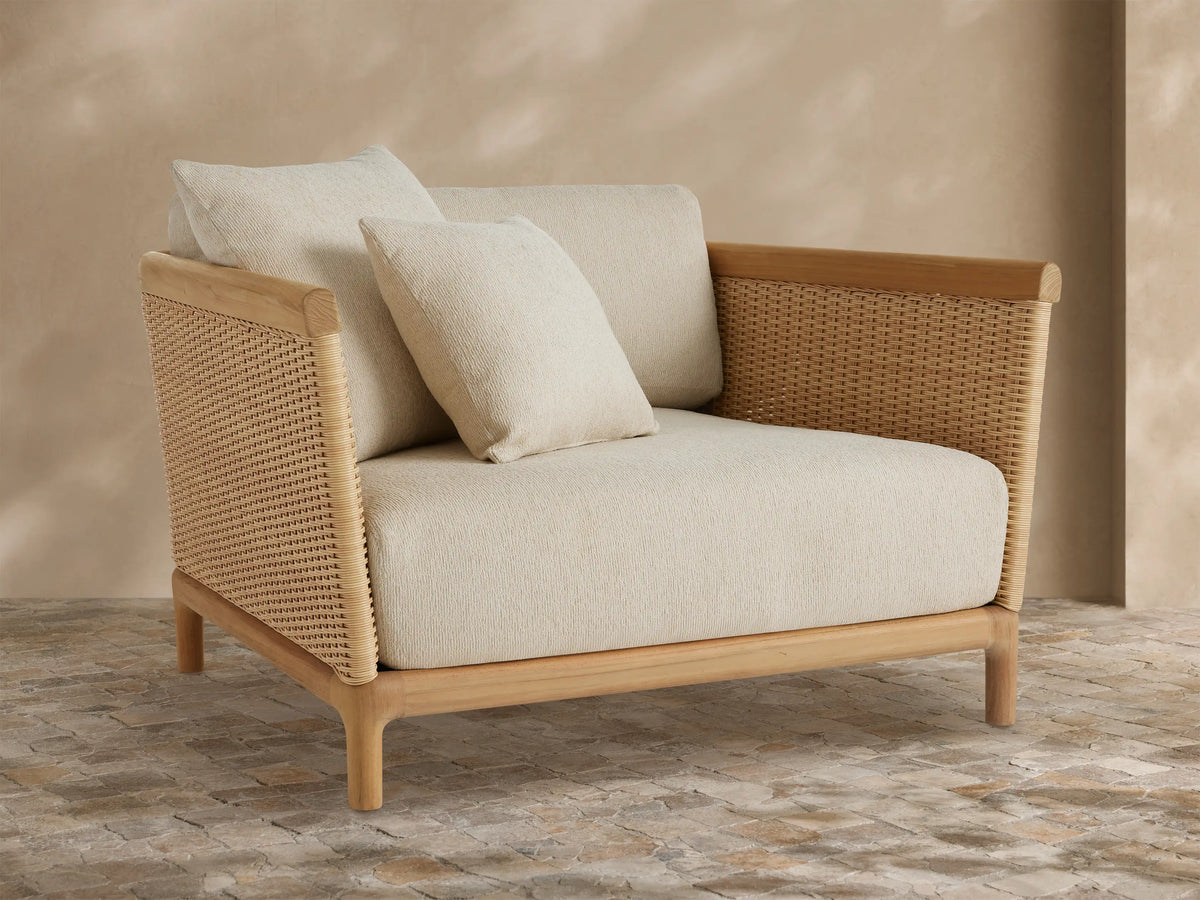Puglia Outdoor Teak Lounge Chair