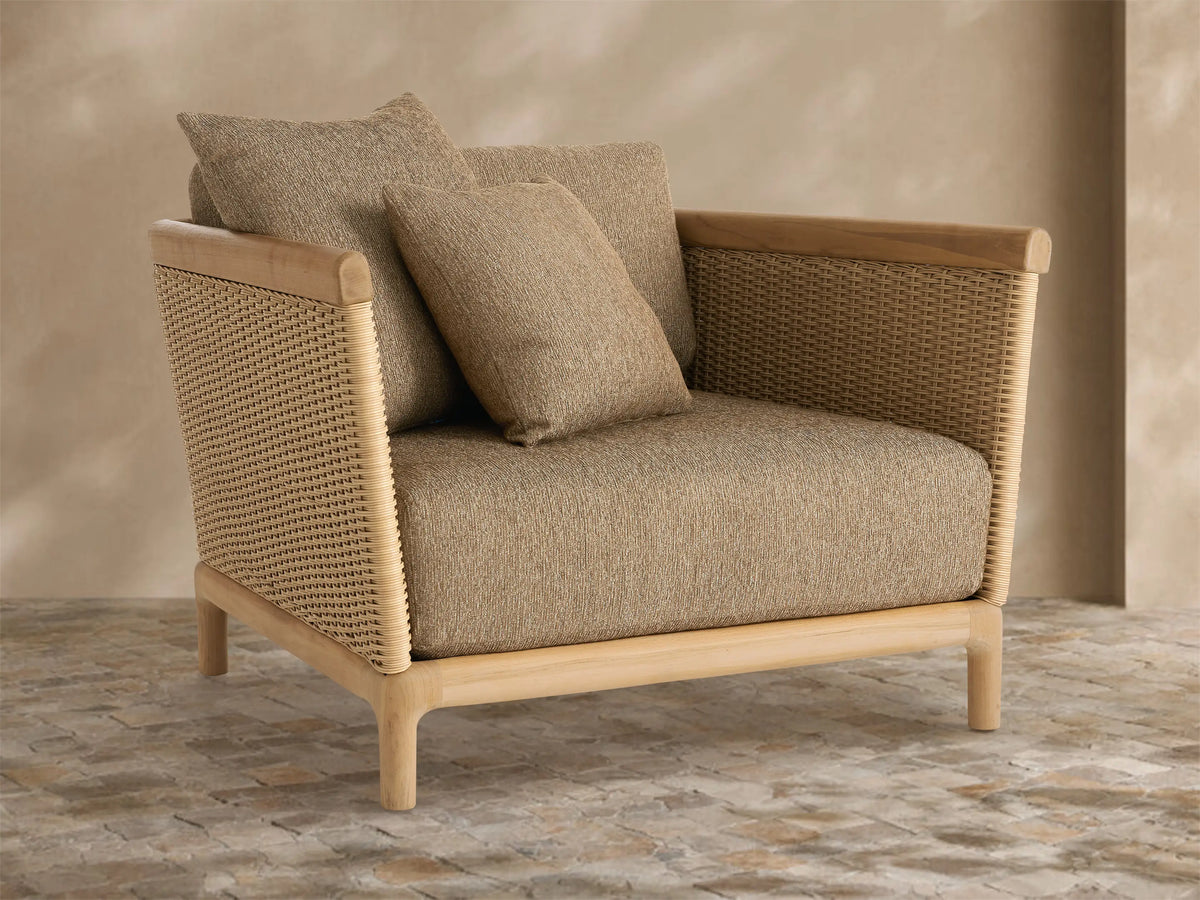 Puglia Outdoor Teak Lounge Chair