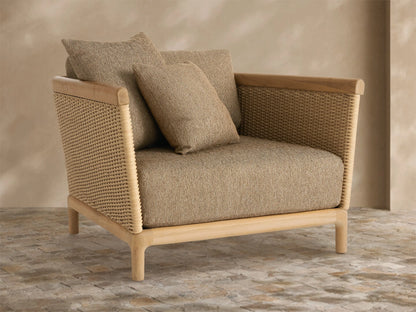 Puglia Outdoor Teak Lounge Chair