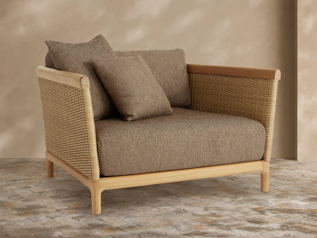 Puglia Outdoor Teak Lounge Chair