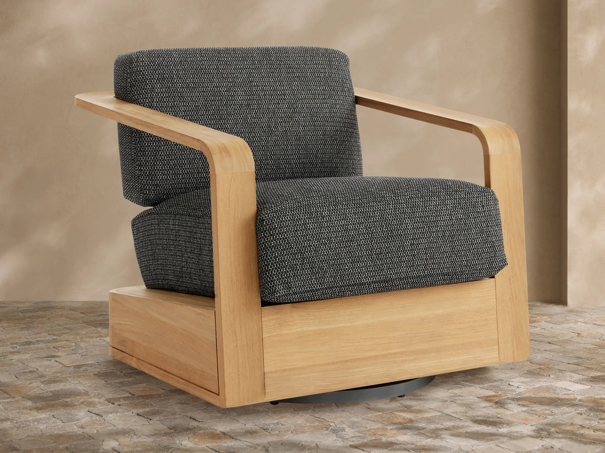 Sonoma Outdoor Teak Swivel Chair