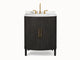 CARRARA / EBONY / BRASS