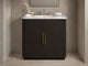 CARRARA / EBONY / BRASS