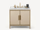 ARABESCATO / BONE / ANTIQUE BRASS