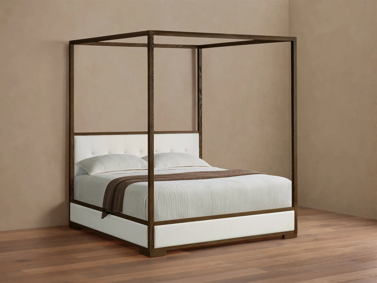 Darien Box-Tufted Canopy Bed