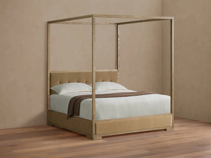 Darien Box-Tufted Canopy Bed