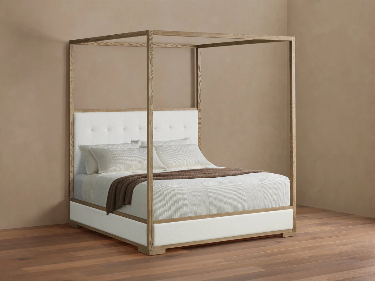 Darien Box-Tufted Canopy Bed