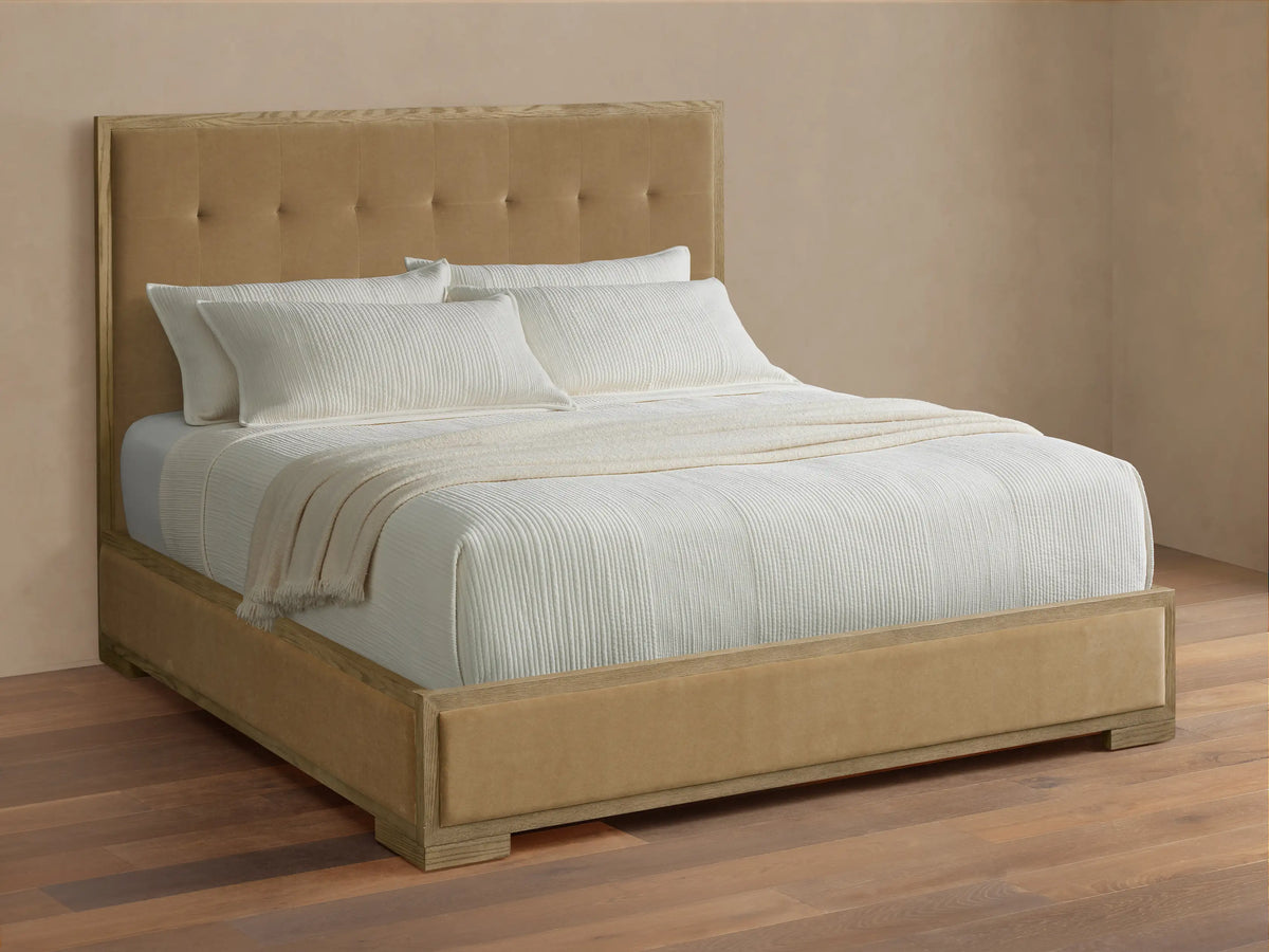 Darien Box-Tufted Panel Bed