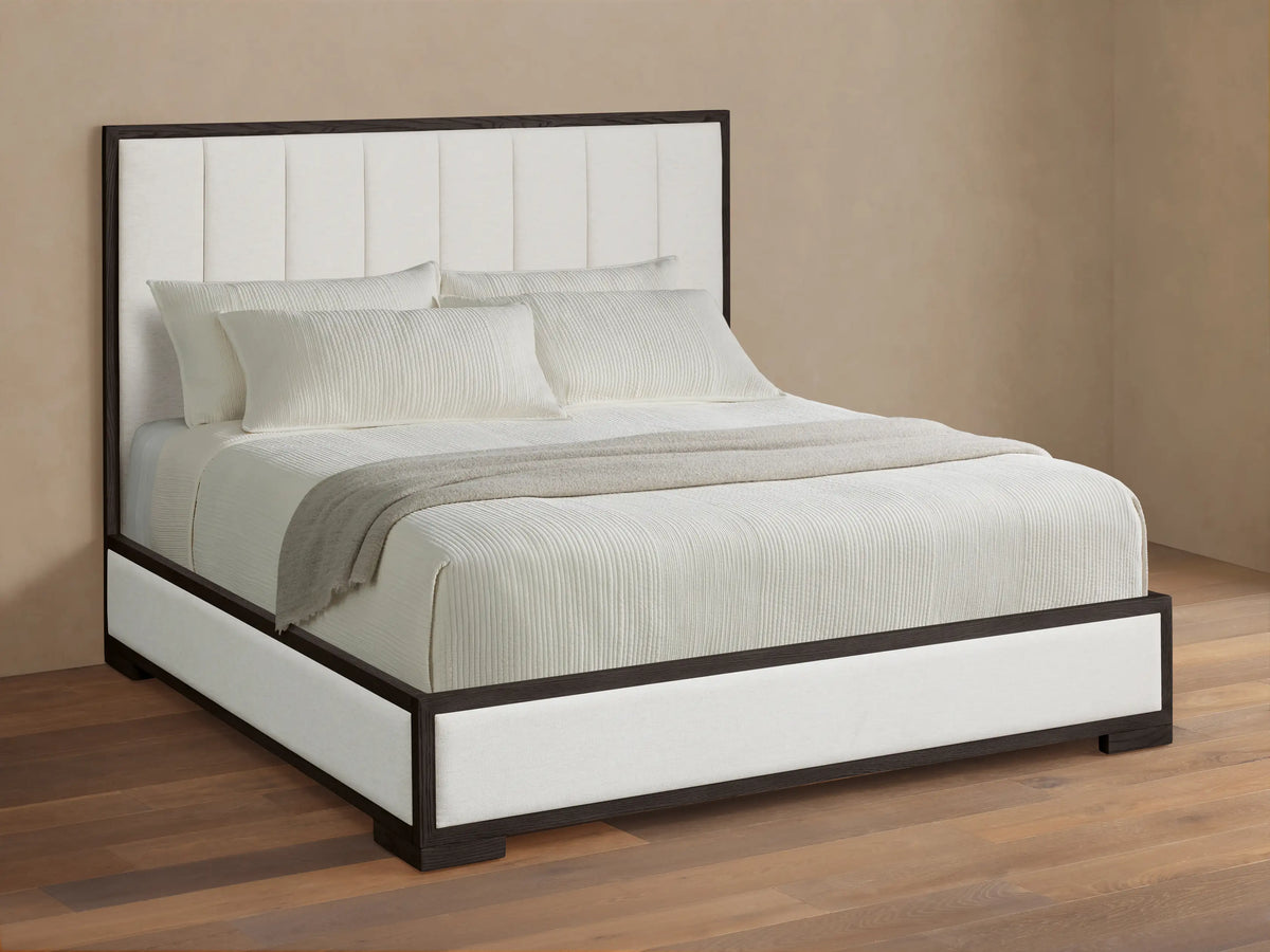 Darien Channel-Stitched Panel Bed