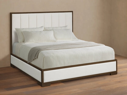 Darien Channel-Stitched Panel Bed