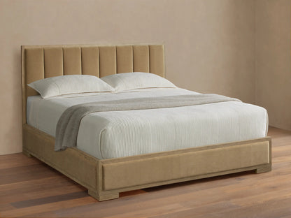 Darien Channel-Stitched Panel Bed