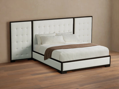Darien Extended Box-Tufted Panel Bed