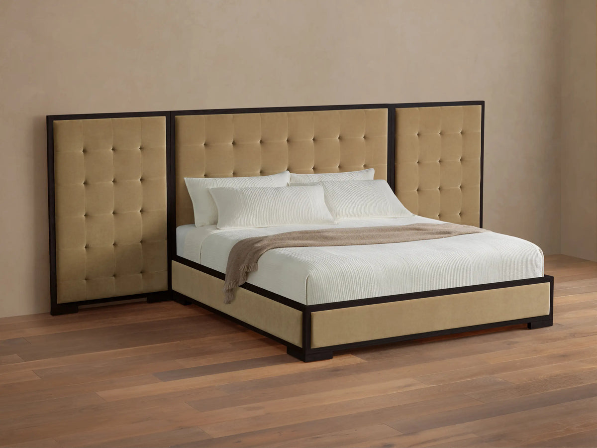 Darien Extended Box-Tufted Panel Bed