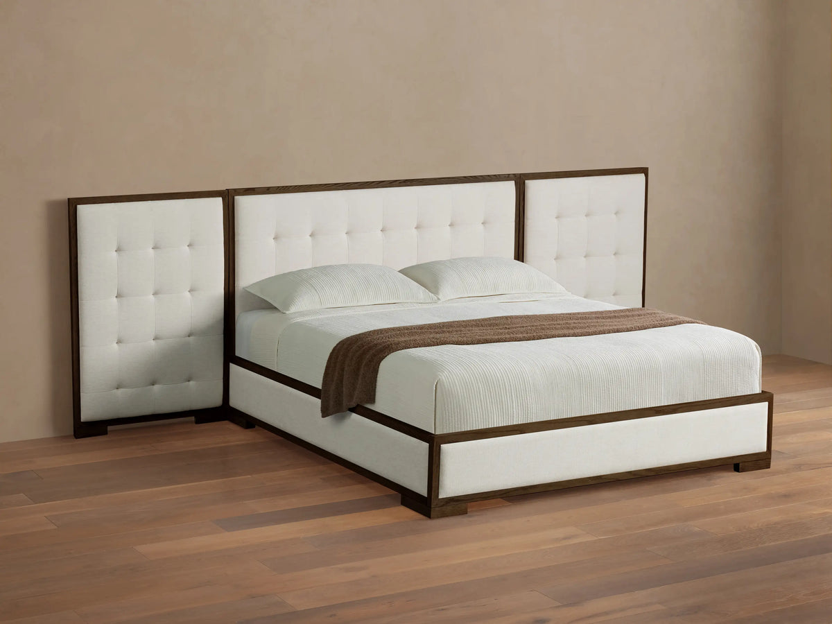 Darien Extended Box-Tufted Panel Bed