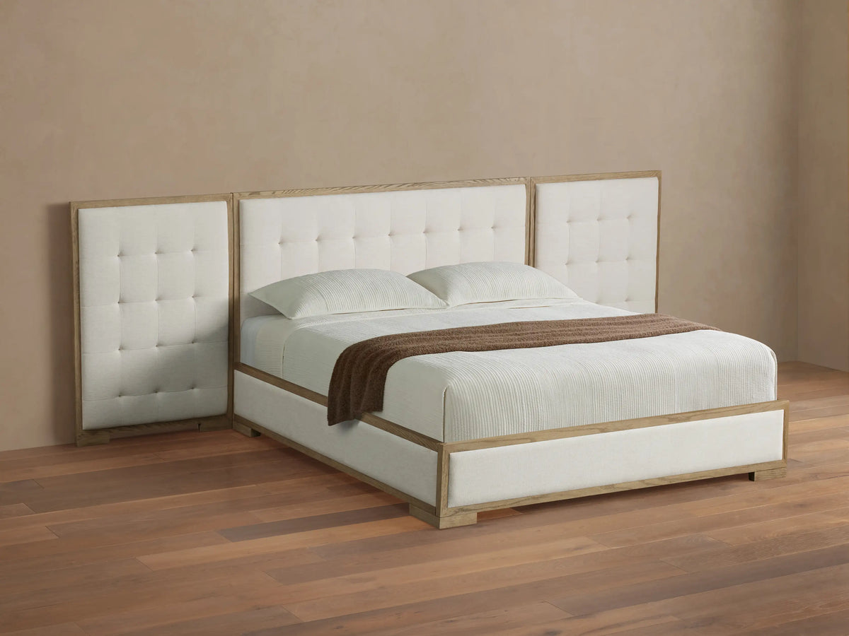Darien Extended Box-Tufted Panel Bed