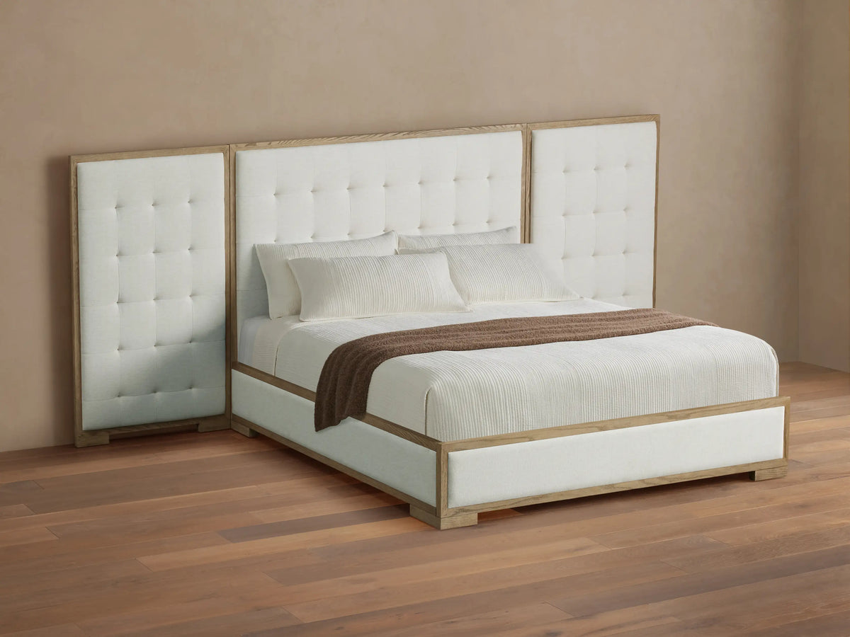Darien Extended Box-Tufted Panel Bed