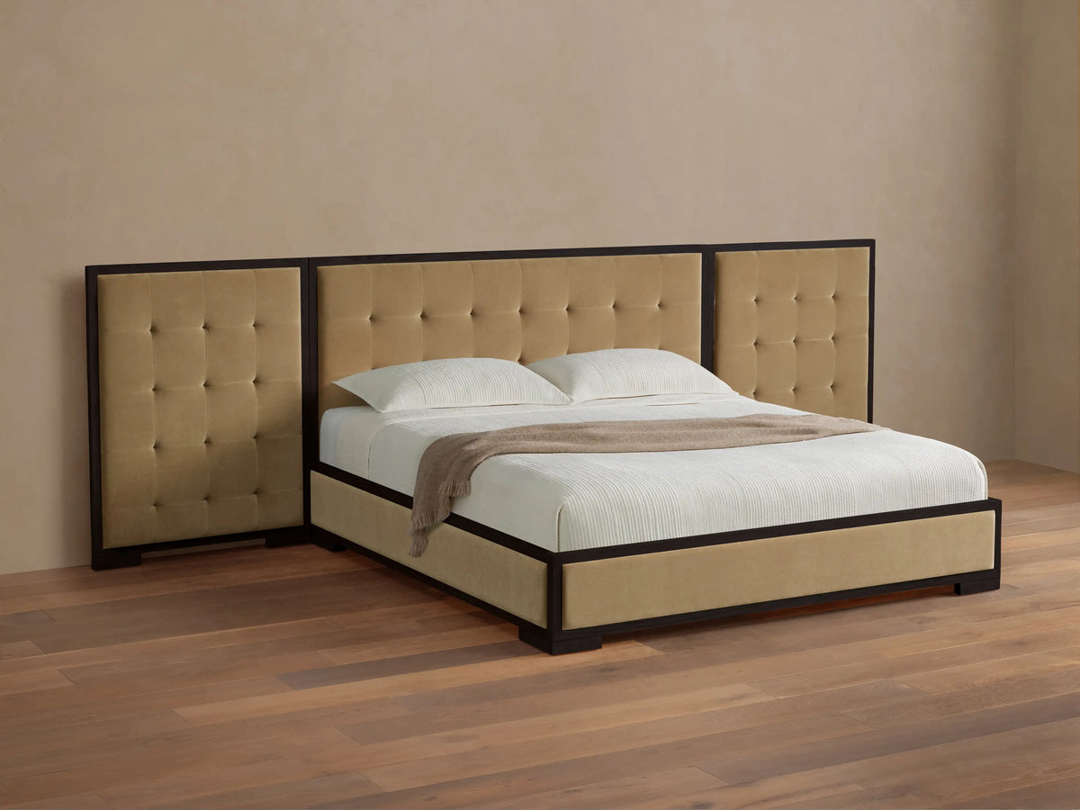 Darien Extended Box-Tufted Panel Bed
