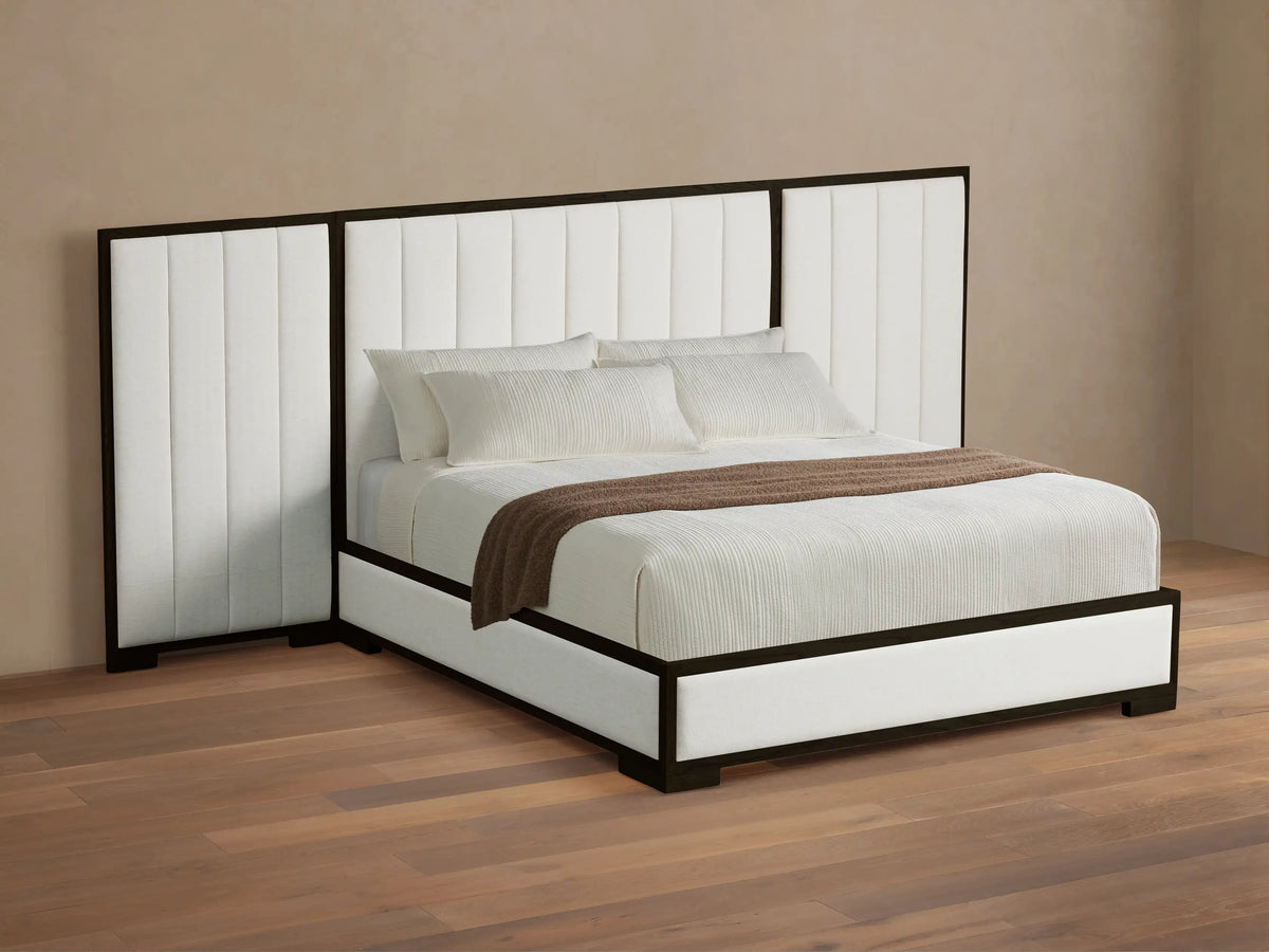 Darien Extended Channel-Stitched Panel Bed