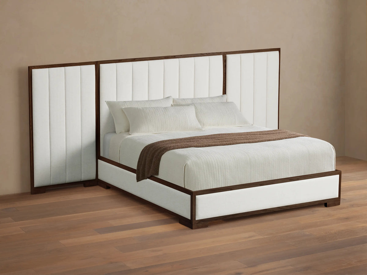 Darien Extended Channel-Stitched Panel Bed