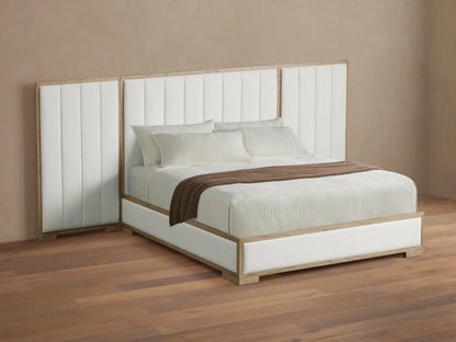 Darien Extended Channel-Stitched Panel Bed