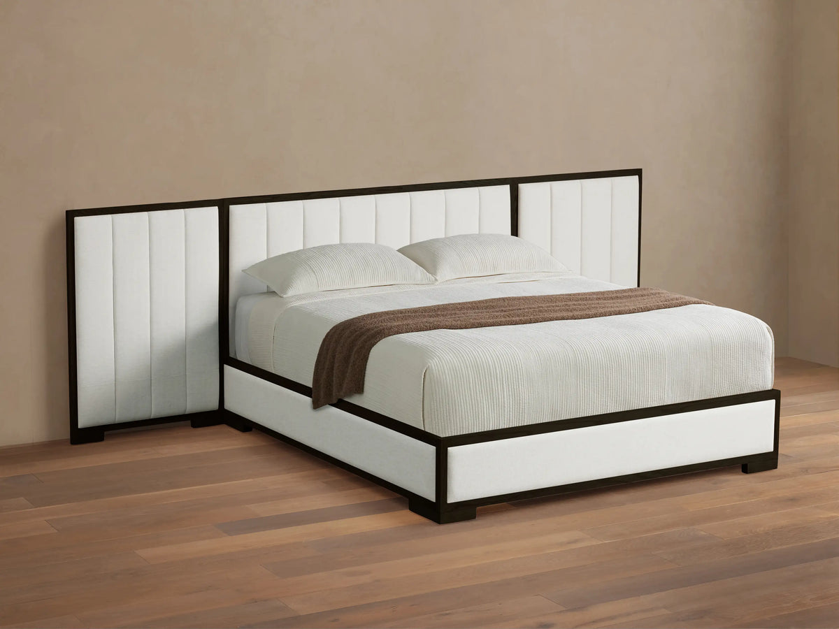 Darien Extended Channel-Stitched Panel Bed