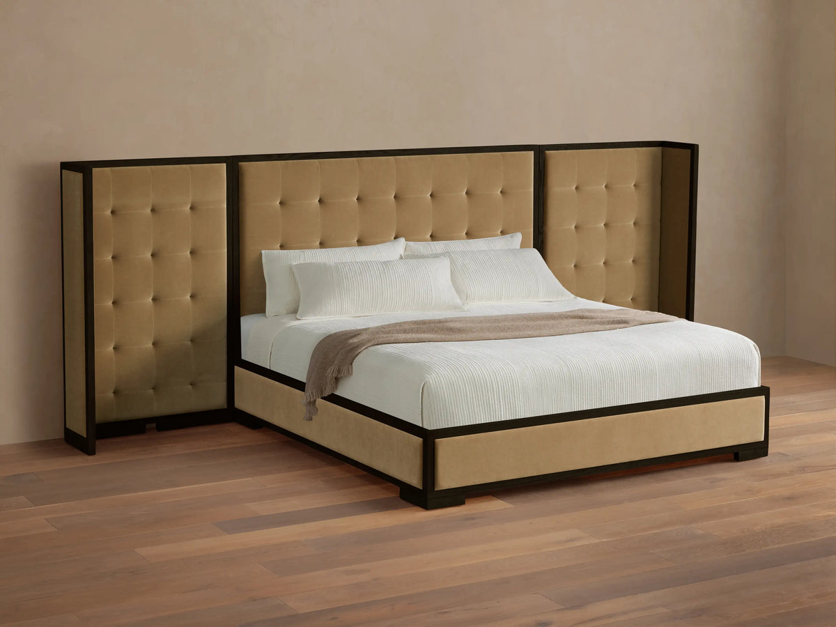 Darien Extended Box-Tufted Shelter Bed