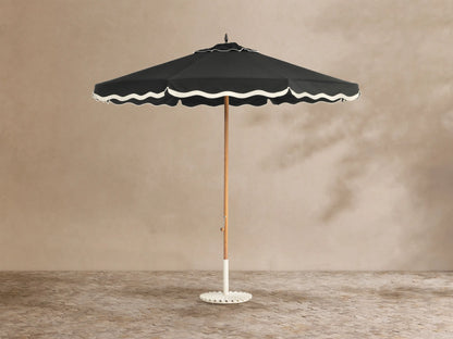 Marbella Umbrella with Rivie Canopy and Clamshell Base