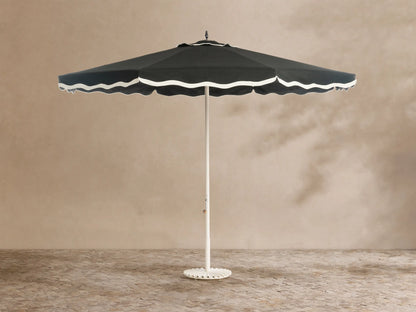 Marbella Umbrella with Rivie Canopy and Clamshell Base