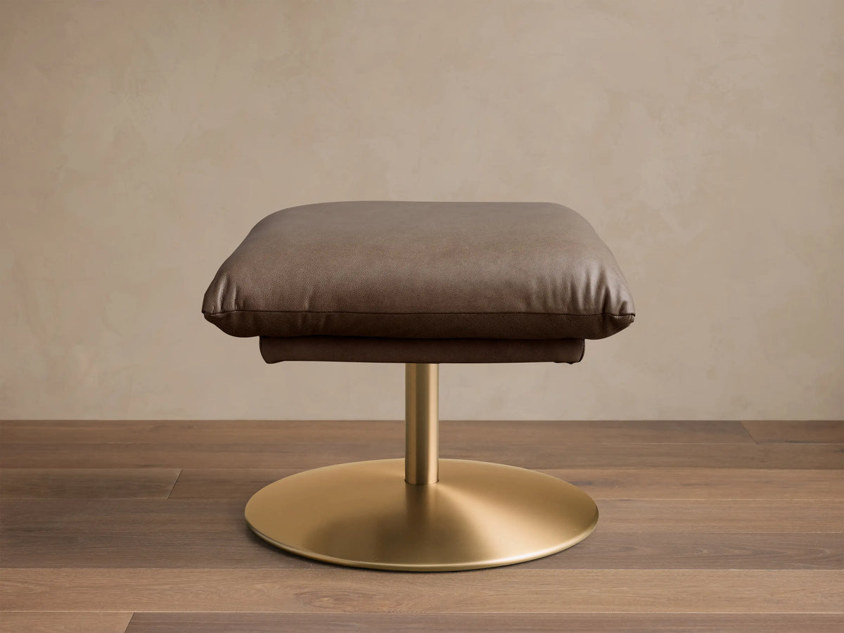 Deacon Leather Ottoman