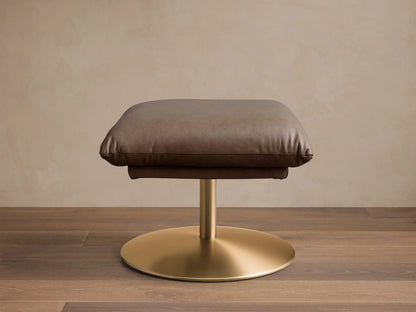 Deacon Leather Ottoman