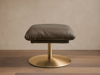 Deacon Leather Ottoman