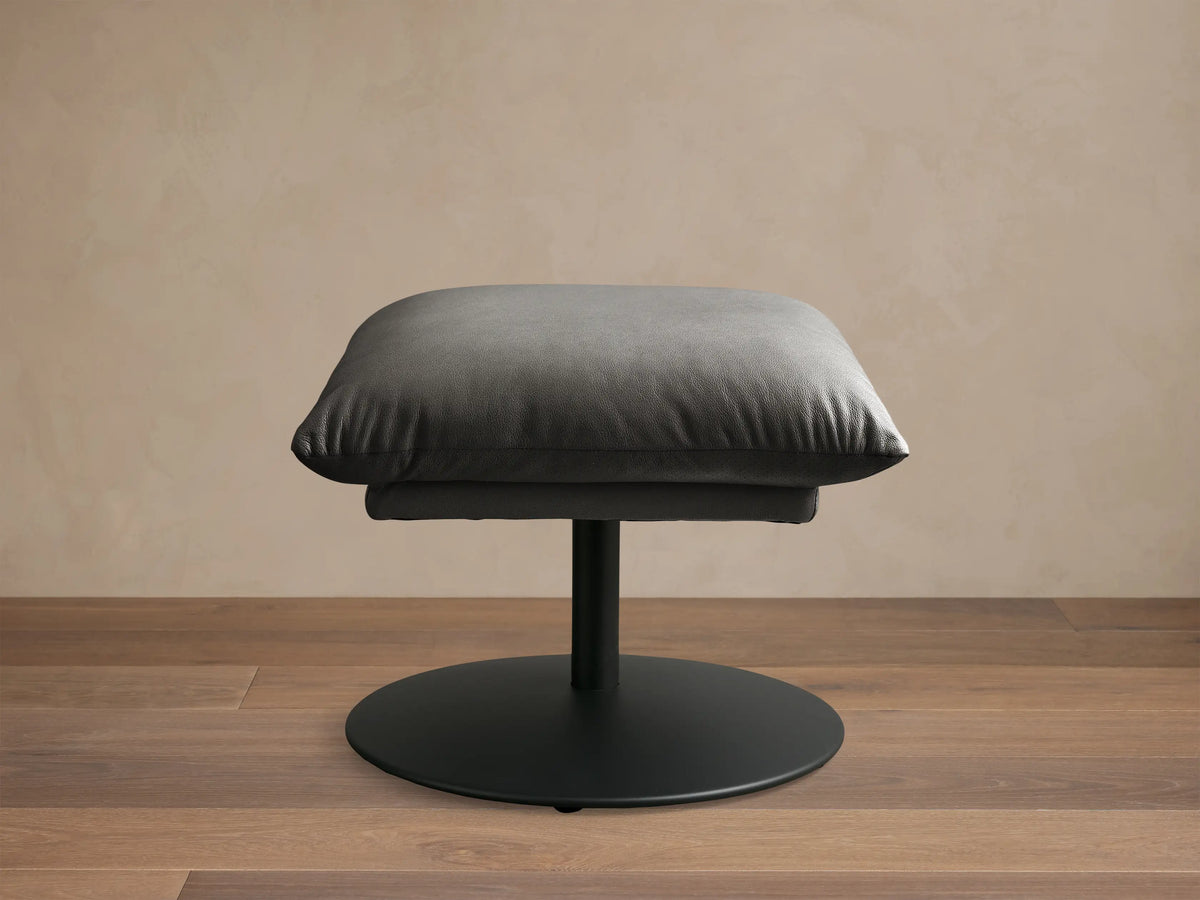 Deacon Leather Ottoman