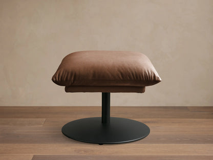 Deacon Leather Ottoman