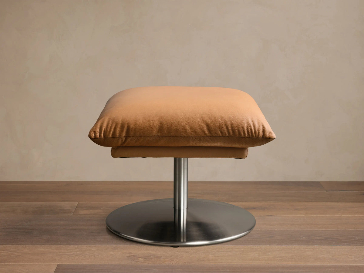 Deacon Leather Ottoman