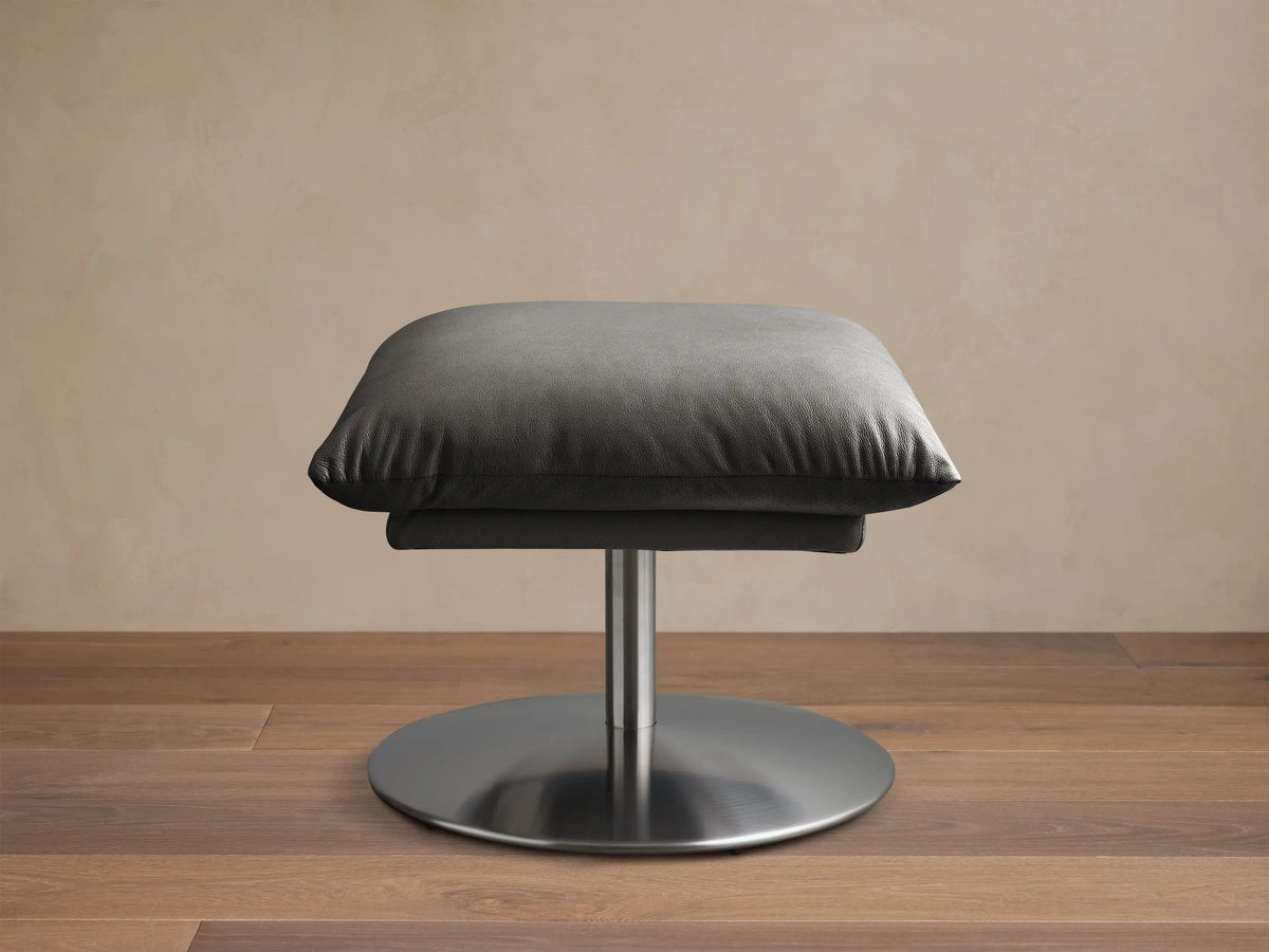 Deacon Leather Ottoman