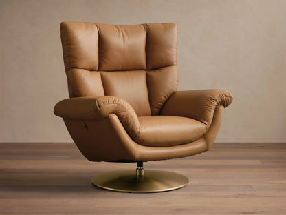 Deacon Leather Swivel Recliner