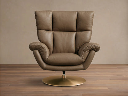 Deacon Leather Swivel Recliner