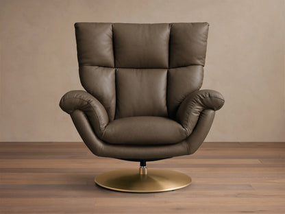 Deacon Leather Swivel Recliner