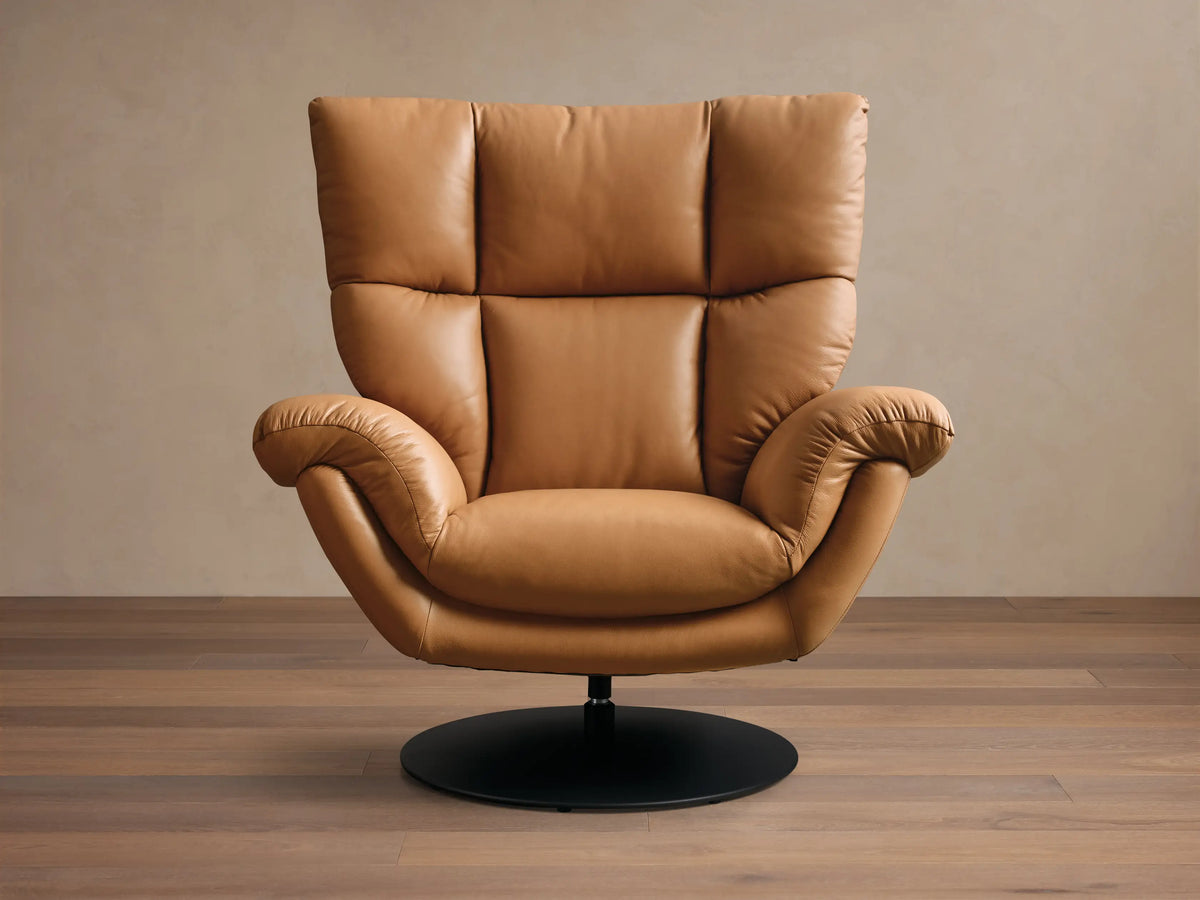 Deacon Leather Swivel Recliner
