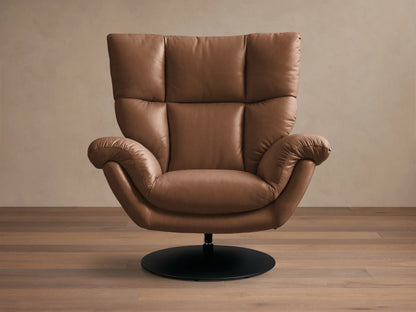 Deacon Leather Swivel Recliner