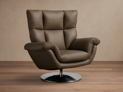 Deacon Leather Swivel Recliner