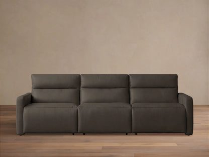 Rowland Tailored Leather Three-Piece Motion Modular Sofa