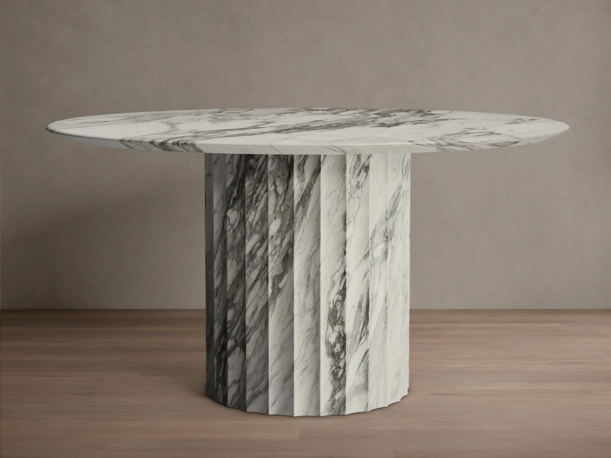 Danae Round Stone Dining Table